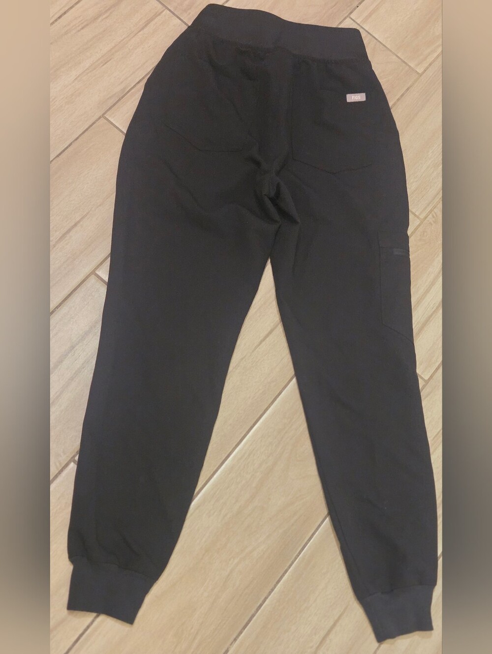 FIGS Zamora High WaistedJogger Scrub Pants Black XXS Petite Technical Collection - Picture 5 of 8